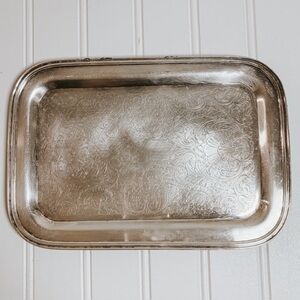 Vintage Silver Plate Decorative Tray | Sheffield Silver Co